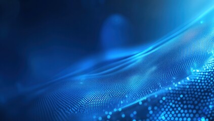 Abstract blue digital wave background.