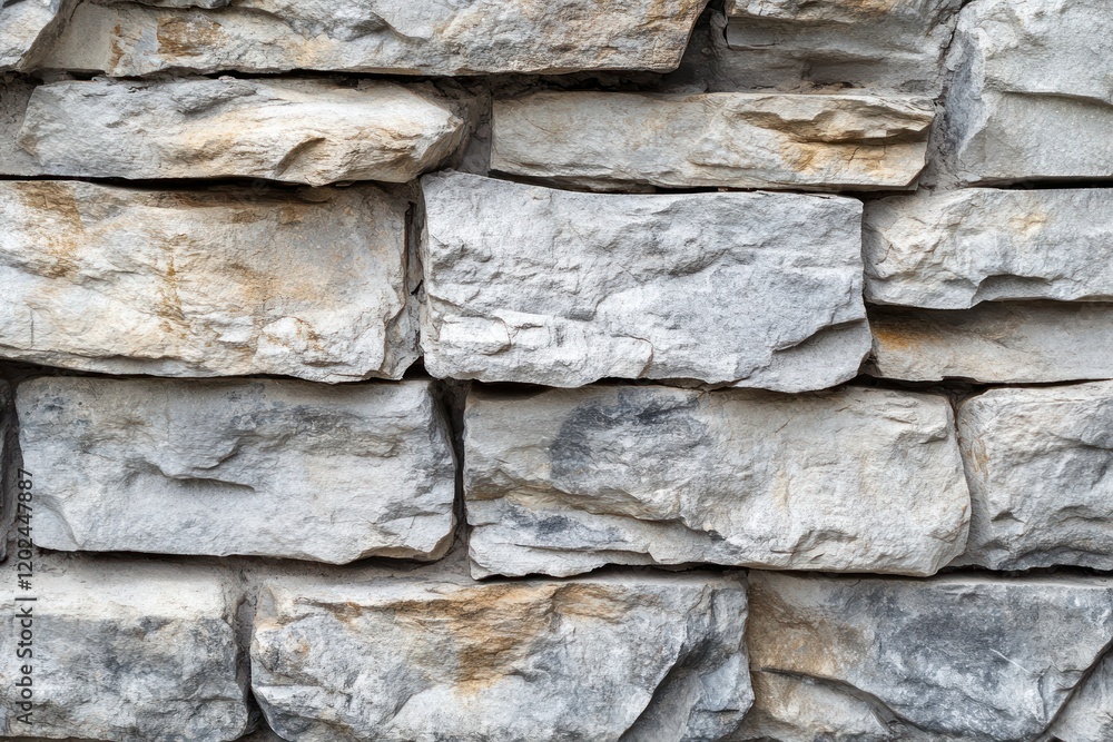 Poster stacked stone wall with natural texture and rugged design. abstract background with copy space, arch