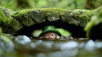 Mischievous leprechauns in ireland: fairy tale scenes and enchantment