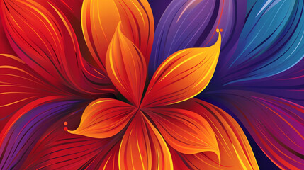 abstract background with flowers