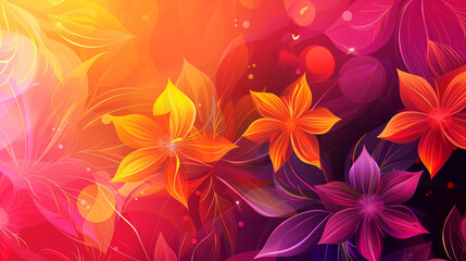 abstract background ,flowers 