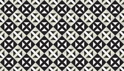 Abstract decorative geometric pattern combination of black and gray triangles