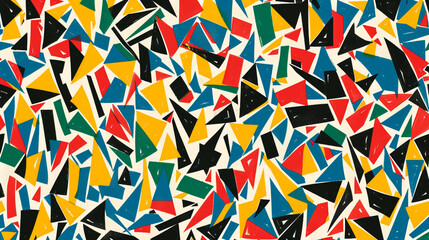 seamless geometric pattern with triangles