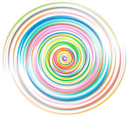 Radial, radiating, concentric lines with rotation effect