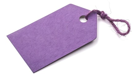 Using a vibrant color tag to identify items, isolated on a white background
