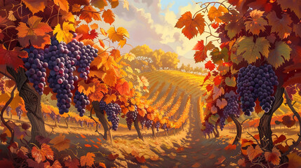 autumn landscape in the forest