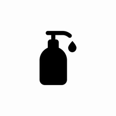 dark soap container  icon sign vector