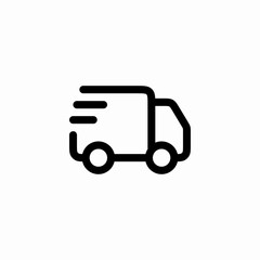fast delivery service icon sign vector