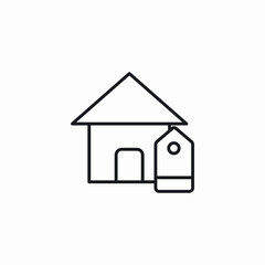 house price icon sign vector