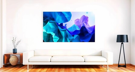 wall art/poster room mock up/template  