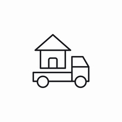 mobile house icon sign vector