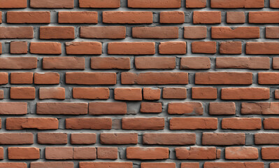 Obraz premium A highly detailed brick wall texture in 8K resolution, featuring a realistic seamless composite map with imperfections and mortar.