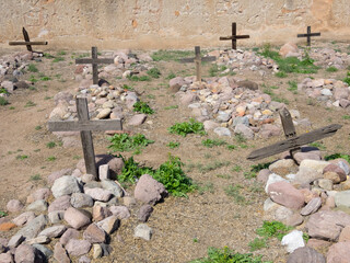 Arizona, Tumacacori National Historic Park, San Jose de Tumacacori, cemetery, first burial in 1822