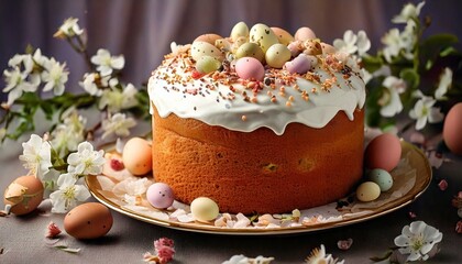 Easter Cake Egg, Spring, Easter Bunny