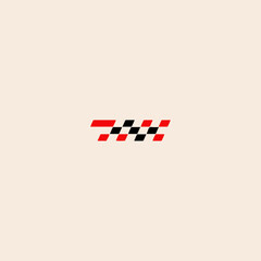 Race icon flat vector design.