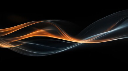 Obraz premium flowing lines abstract waves futuristic technology light energy motion gradient vibrant dynamic smooth background visualization