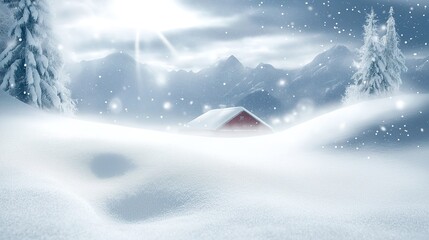 winter space of snow