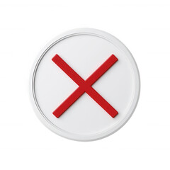 Fototapeta premium A circular badge featuring a bold red 