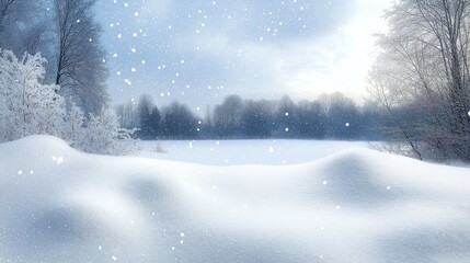 Fototapeta premium winter space of snow