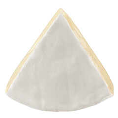 cheese Camembert or Brie, isolated on white background, full depth of field