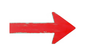 red arrow up line hand drawn 
