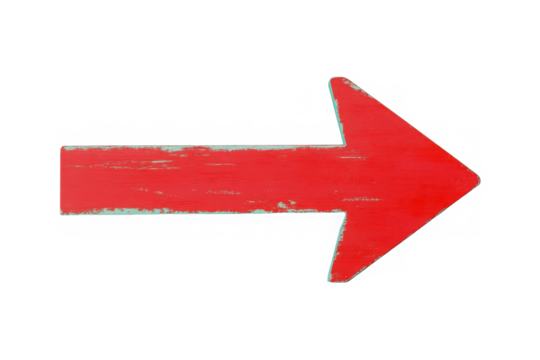 red arrow up line hand drawn 
