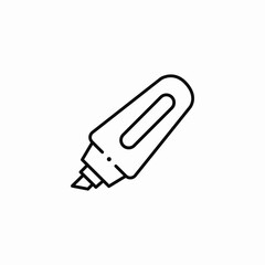 highlight marker icon sign vector