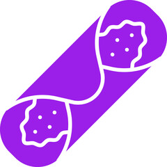 Cannoli icon single vector illustration