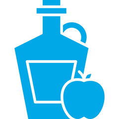 Obraz premium Apple Cider icon single vector illustration