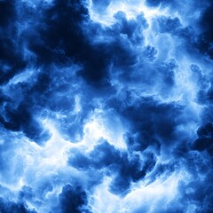 Fototapeta premium Abstract Blue Cloud Swirls Sky Background Texture
