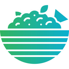 Coleslaw icon single vector illustration