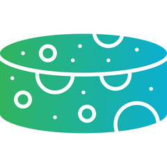 Hand Cheese icon single vector illustration