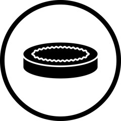 Creme Brulee icon single vector illustration