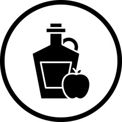 Apple Cider icon single vector illustration