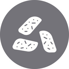 Biscotto icon single vector illustration