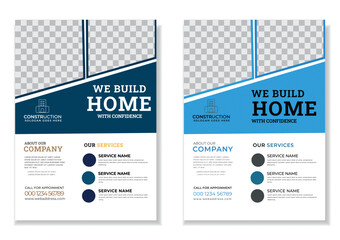  Simple unique construction flyer flier