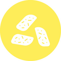 Biscotto icon single vector illustration