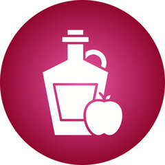 Apple Cider icon single vector illustration