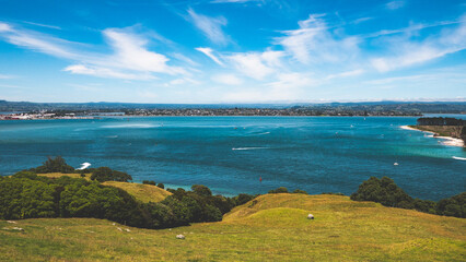 Tauranga mount maunganui new zealand beaches ocean clear day sky blue calm water