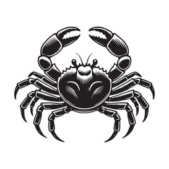 Crab illustration silhouette