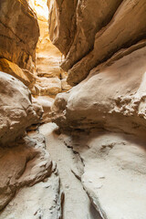 Borrego Springs, California, USA. Slot Canyon in the California desert.