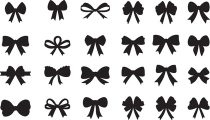 Decorative Bow Silhouette Collection