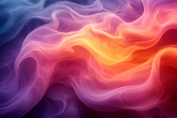 Obraz premium Abstract Colorful Swirling Smoke Wave Design