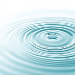 Abstract Aqua Ripples: Serene Water Drop Impact Texture