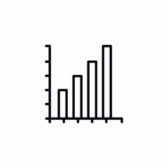 bar chart icon sign vector