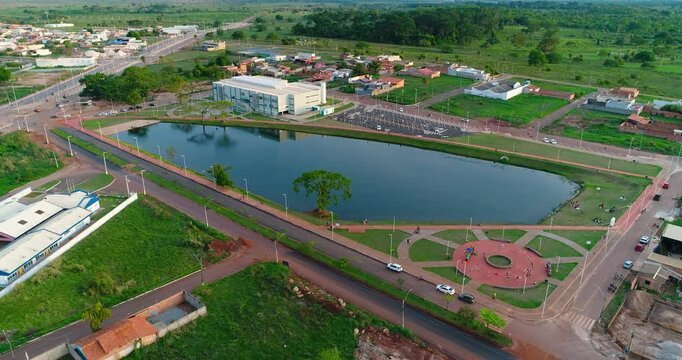 Cana&atilde; dos Caraj&aacute;s City Hall Par&aacute; Brazil, lake