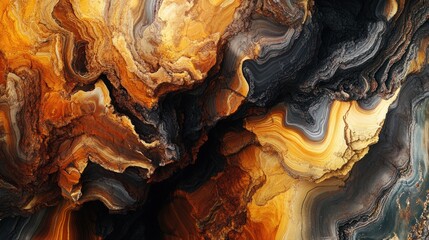 Abstract Mineral Deposit Texture in a Cave for Background Use