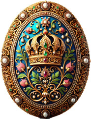 Medieval Medallion Clipart Vector Illustration