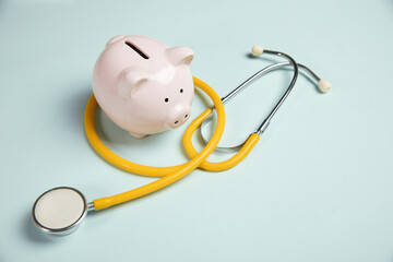 Piggy Bank and Stethoscope