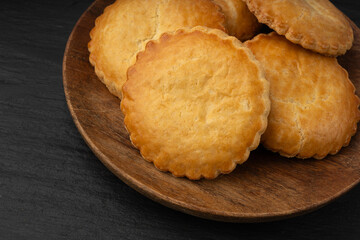 Netherlands traditional cookies, Holland almond filled cake, Dutch marzipan pastry, Gevulde koek